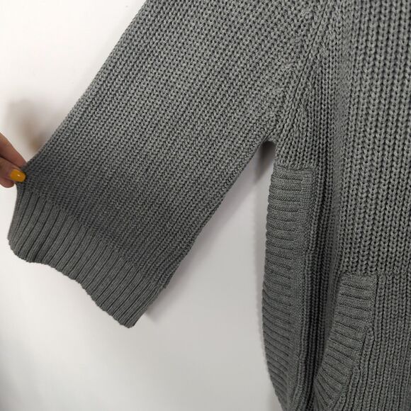 UGG Raelynn 3/4-Sleeve Knit Poncho Sweater Grey Size Small New NWT Pullover - Picture 3 of 6